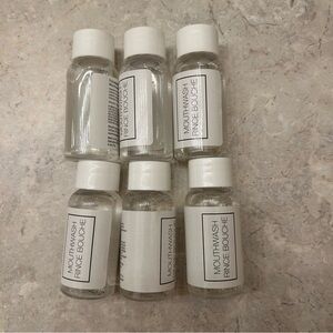 Free item: Travel Size Mouthwash Bottles